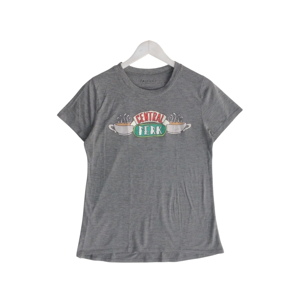 Friends Central Perk Graphic T-Shirt Gray Heather Short Sleeve Crew Neck Medium